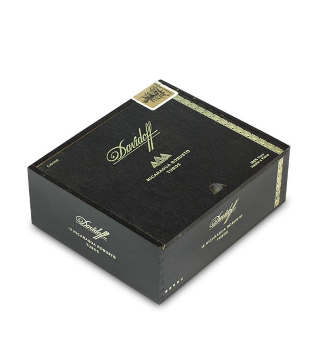 Davidoff Nicaragua Robusto Tubos Cigar Box View 2 from AuCigars, premium Cuban cigar