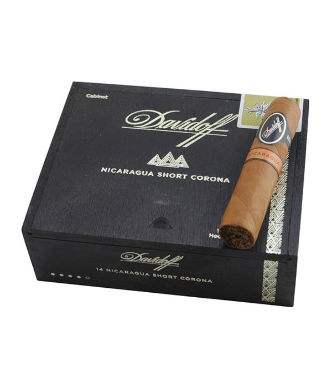 Davidoff Nicaragua Short Corona Cigar Box View 3 from AuCigars, premium Cuban cigar