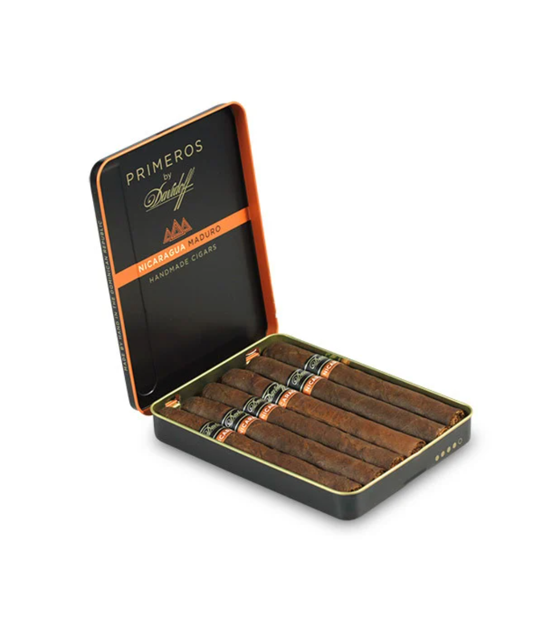 Davidoff Primeros Nicaragua Maduro Cigar Box View 2 from AuCigars, premium Cuban cigar