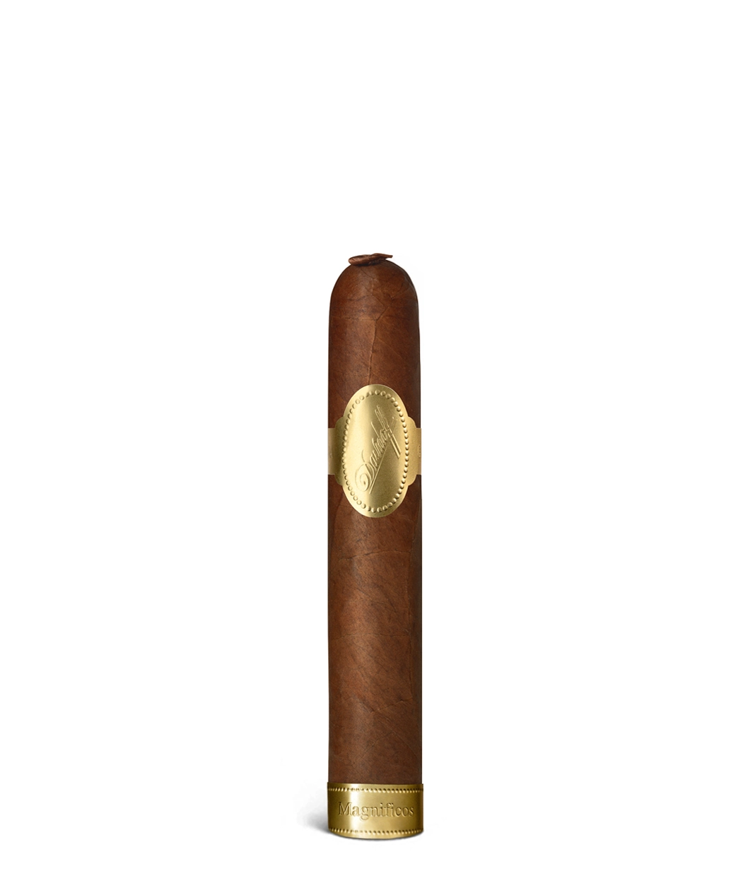 Davidoff Puro D'Oro Magnificos Cigar close-up from AuCigars, premium Cuban cigar