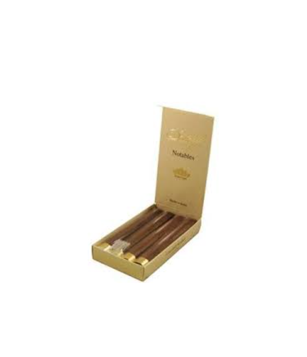 Davidoff Puro D'Oro Notables Cigar Box of 4 close-up from AuCigars, premium Cuban cigar