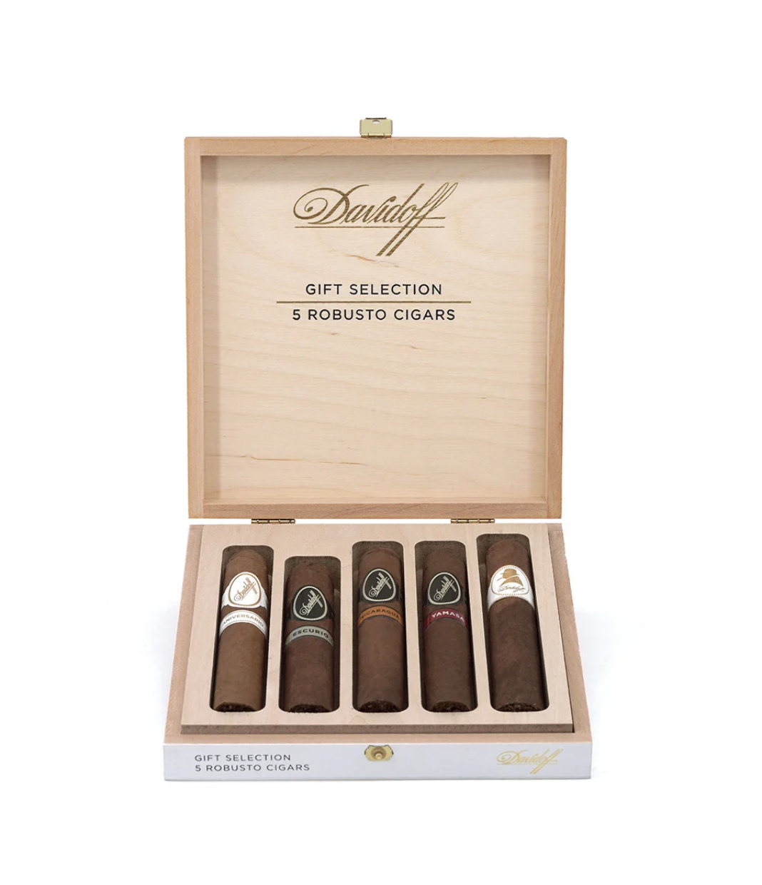 Davidoff Robusto Selection Sampler Cigar Box View 2 from AuCigars, premium Cuban cigar