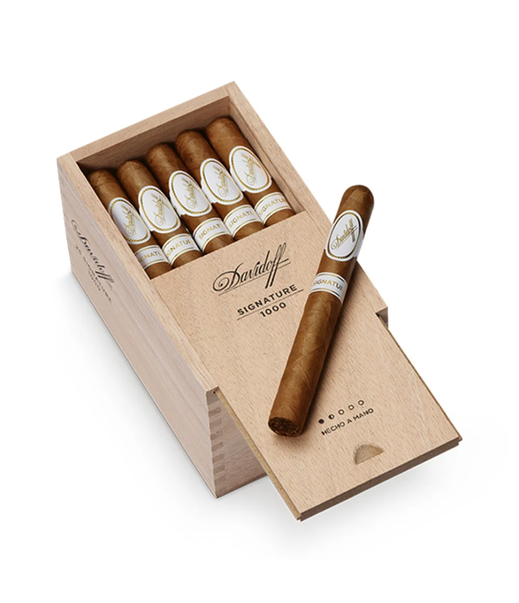 Davidoff Signature 1000 Cigar Box of 25 close-up from AuCigars, premium Cuban cigar