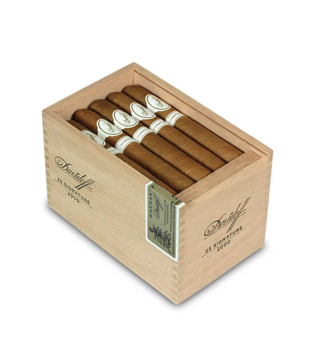 Davidoff Signature 2000 Cigar Box of 25 close-up from AuCigars, premium Cuban cigar