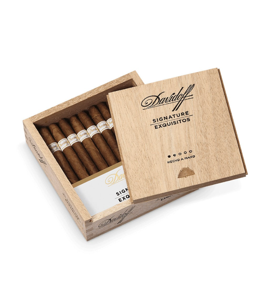 Davidoff Signature Exquisitos Cigar Box of 20 close-up from AuCigars, premium Cuban cigar