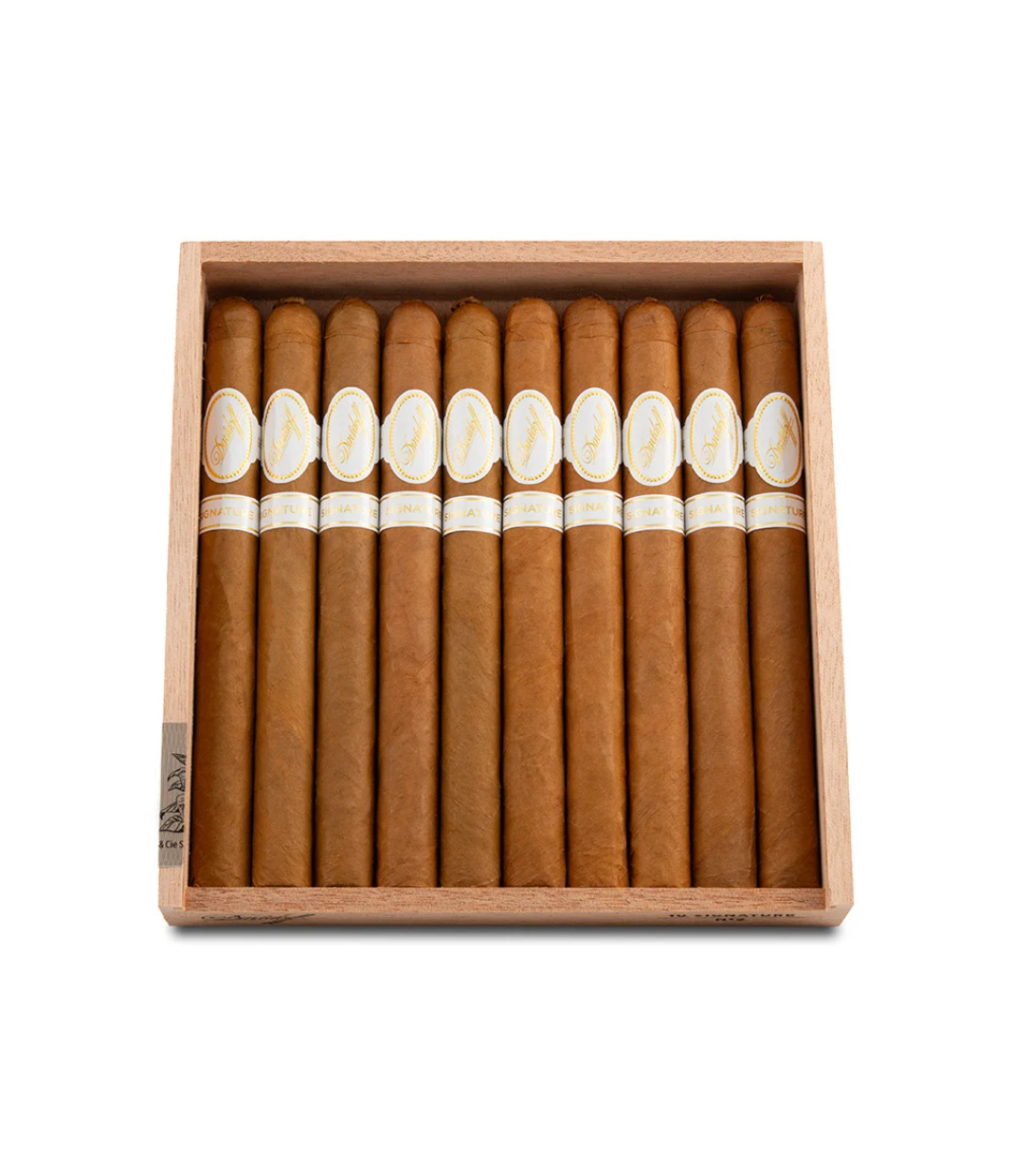 Davidoff Signature No.2 (10'S) Cigar Box View 2 from AuCigars, premium Cuban cigar