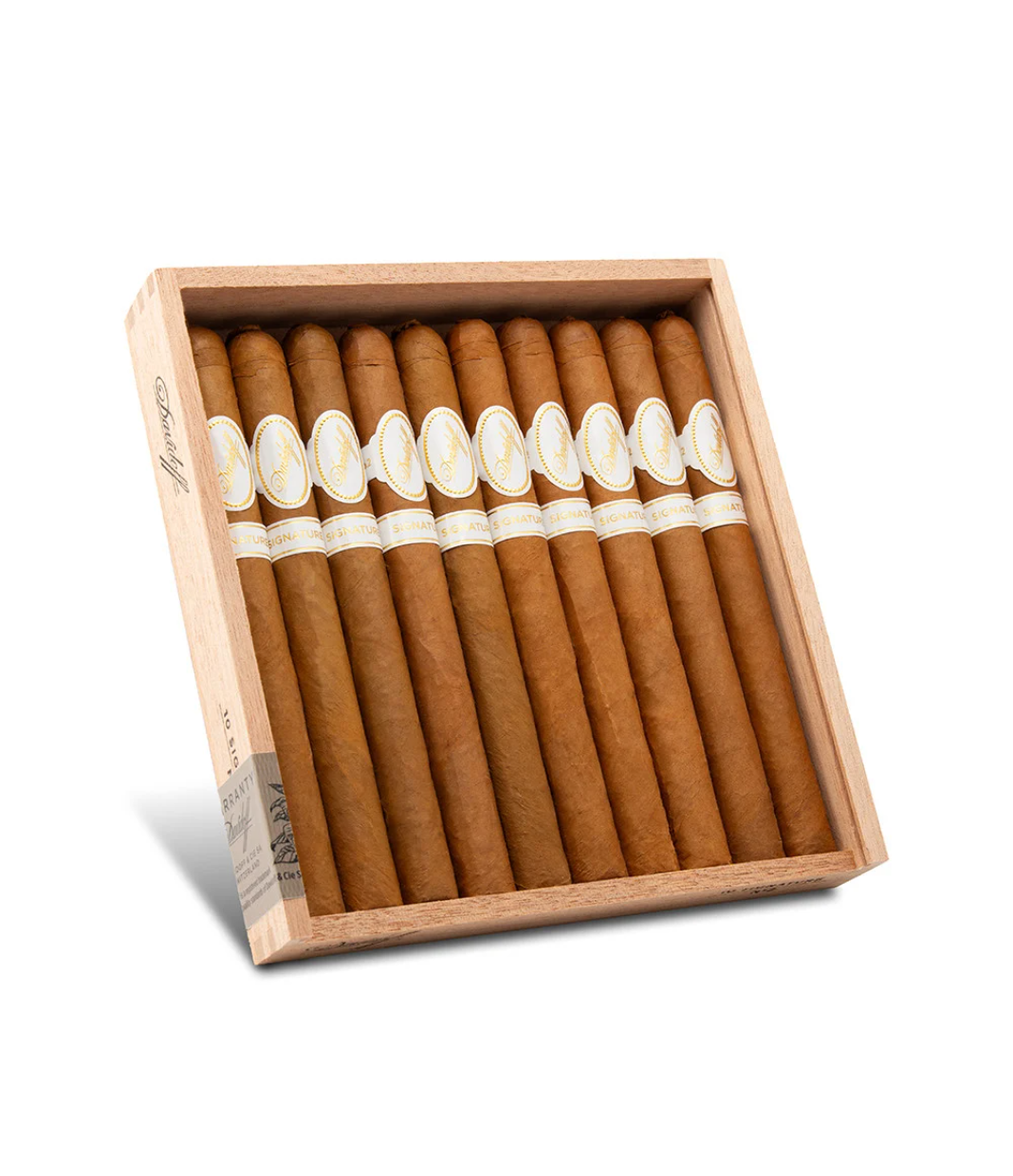 Davidoff Signature No.2 (10'S) Cigar Box of 10 close-up from AuCigars, premium Cuban cigar