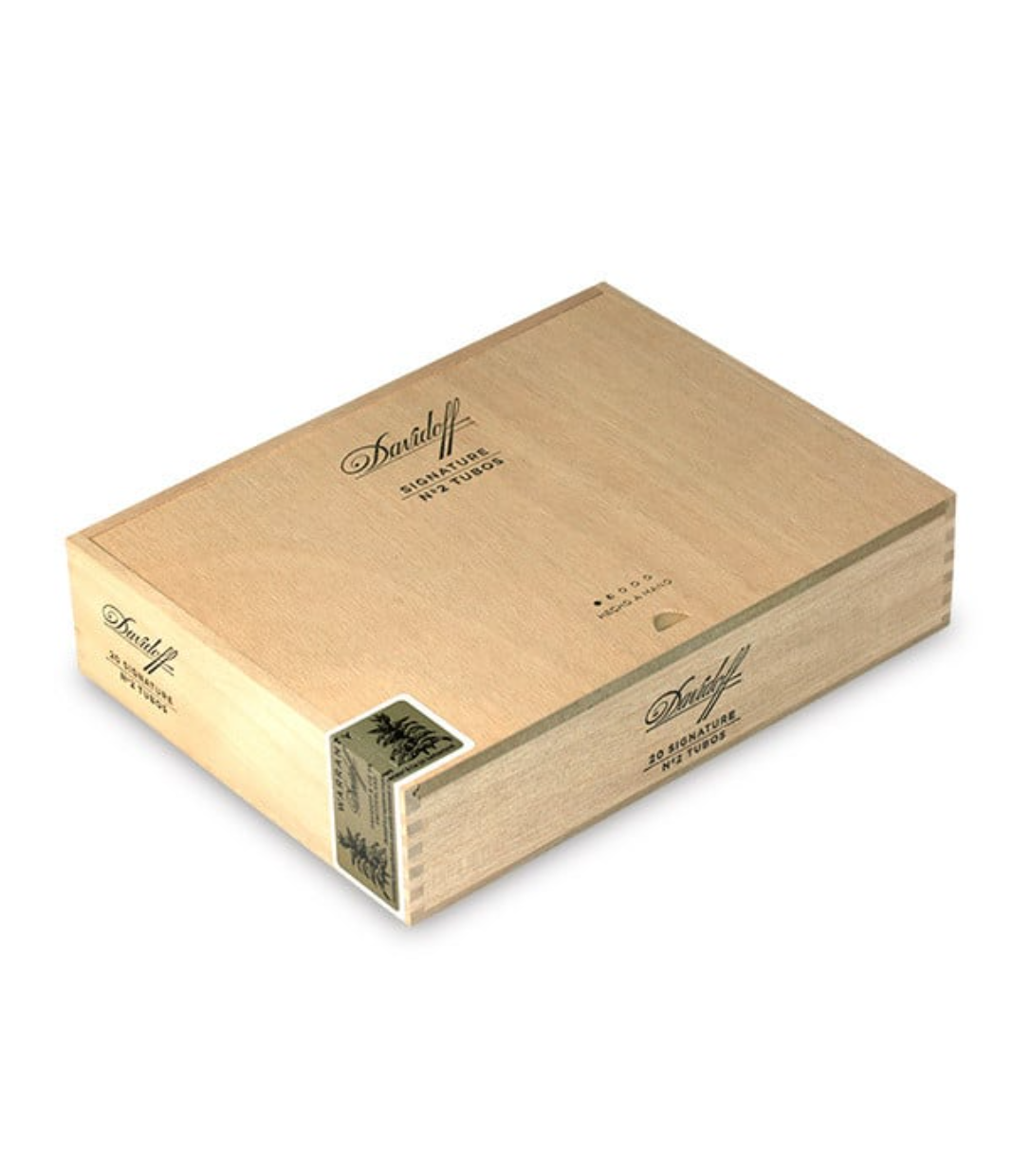 Davidoff Signature No.2 Tubos Cigar Box View 2 from AuCigars, premium Cuban cigar