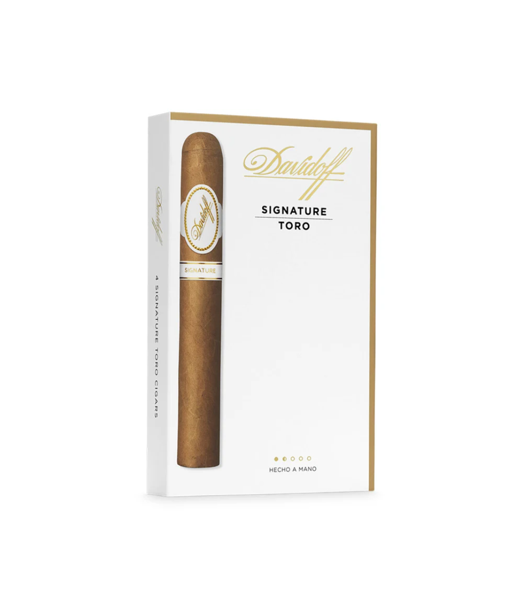 Davidoff Signature Toro Cigar Box of 4 close-up from AuCigars, premium Cuban cigar