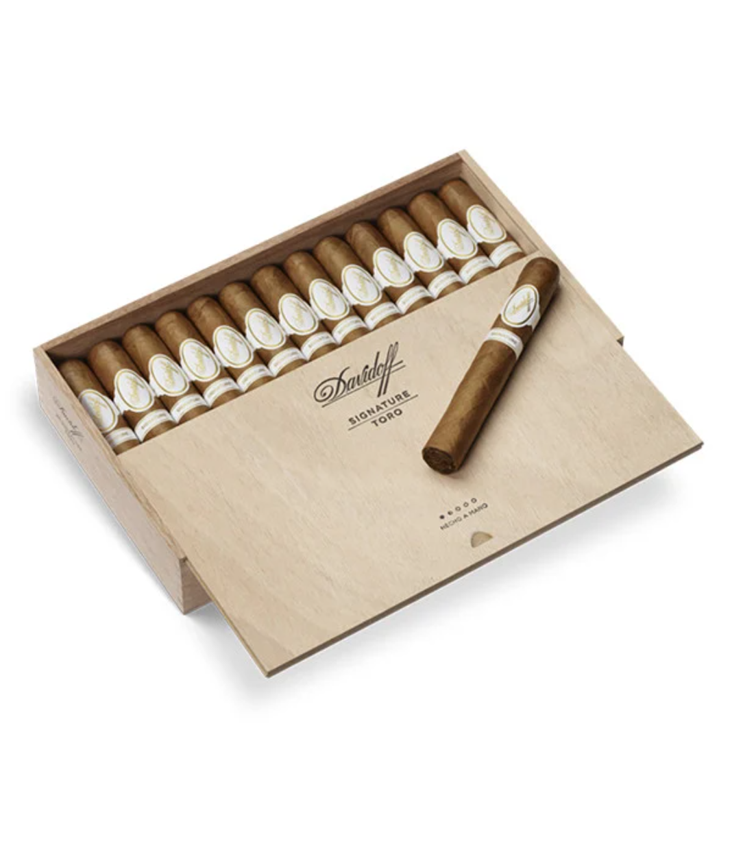 Davidoff Signature Toro Cigar Box of 25 close-up from AuCigars, premium Cuban cigar