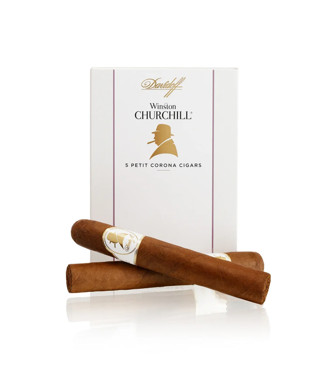 Davidoff Winston Churchill Petit Corona Cigar Box View 3 from AuCigars, premium Cuban cigar
