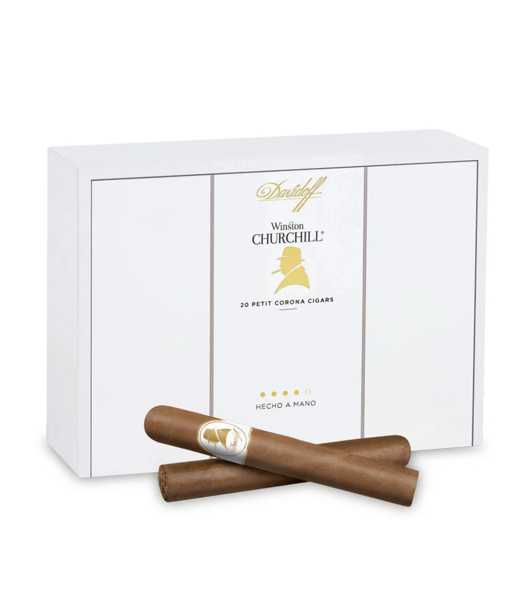 Davidoff Winston Churchill Petit Corona Cigar Box View 2 from AuCigars, premium Cuban cigar