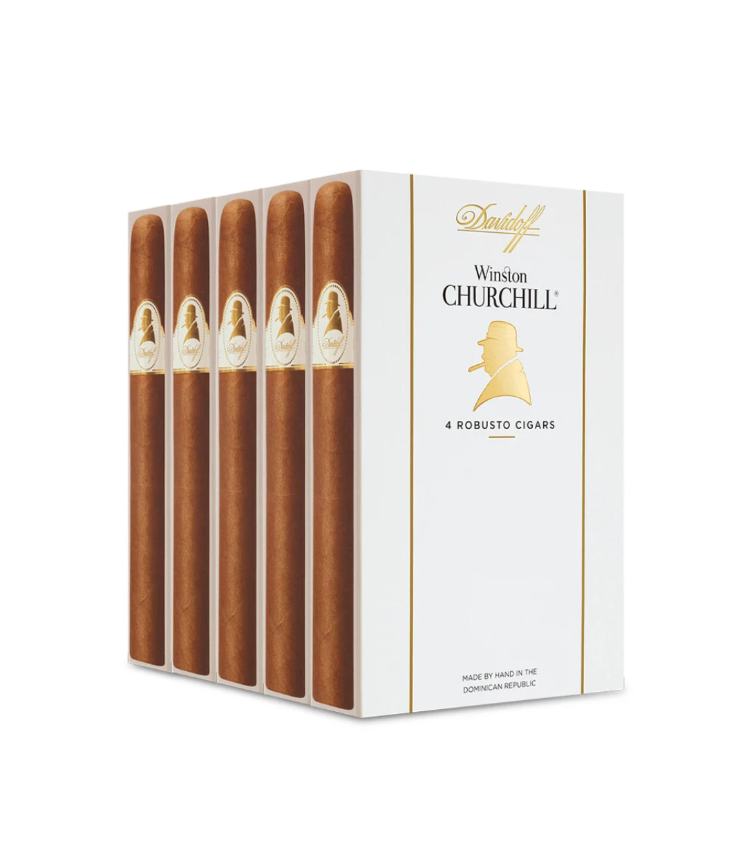 Davidoff Winston Churchill Robusto Cigar Box View 3 from AuCigars, premium Cuban cigar
