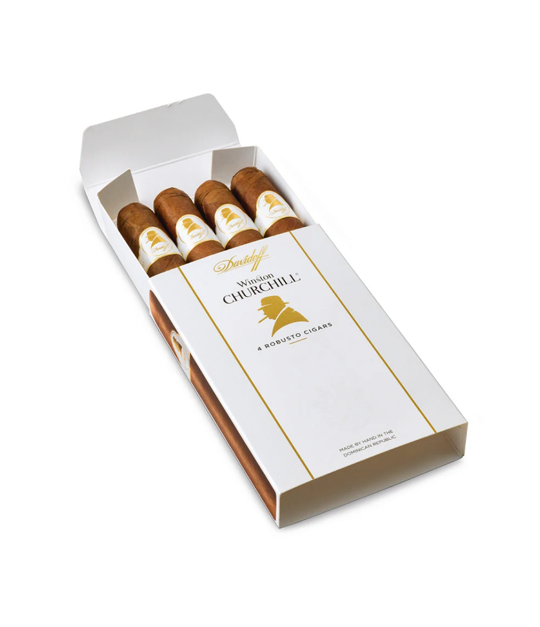 Davidoff Winston Churchill Robusto Cigar Box View 4 from AuCigars, premium Cuban cigar