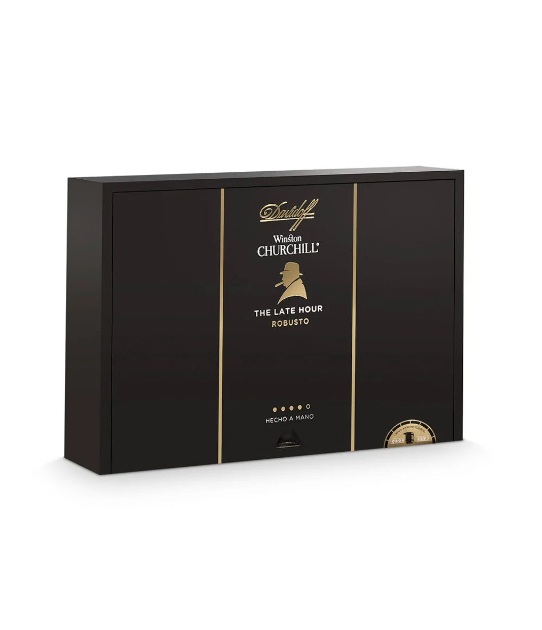 Davidoff Winston Churchill The Late Hour Robusto Cigar Box View 3 from AuCigars, premium Cuban cigar