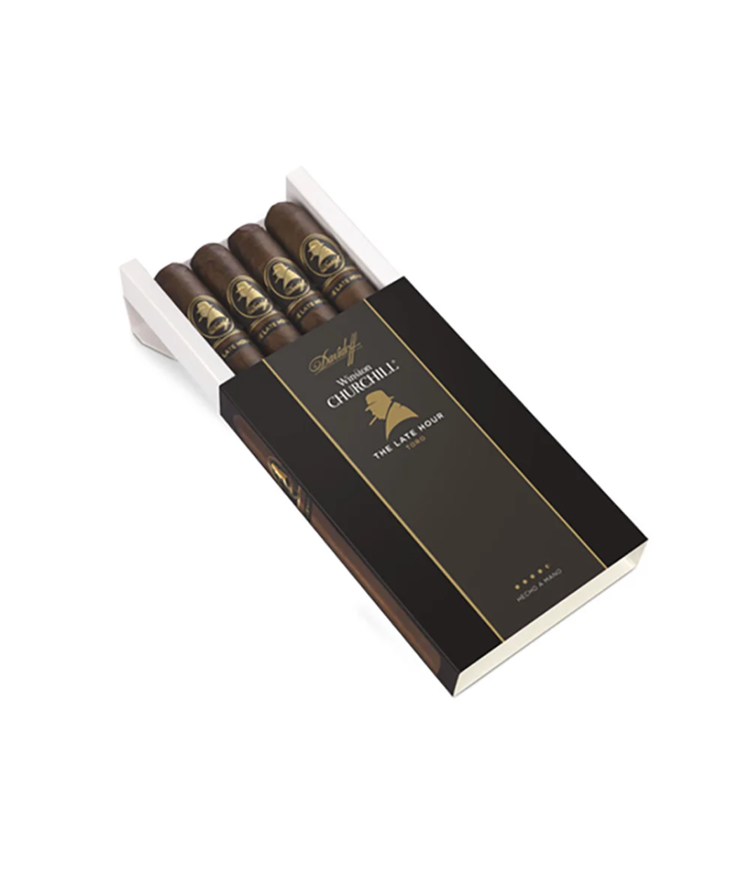 Davidoff Winston Churchill The Late Hour Toro Cigar Box View 2 from AuCigars, premium Cuban cigar