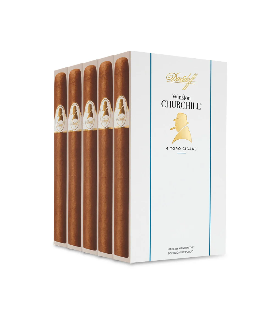 Davidoff Winston Churchill Toro Cigar Box View 2 from AuCigars, premium Cuban cigar