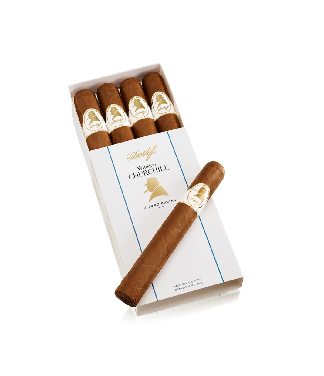 Davidoff Winston Churchill Toro Cigar Box View 3 from AuCigars, premium Cuban cigar