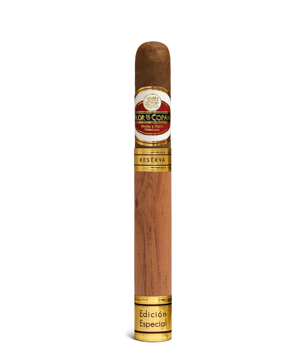 Flor De Copan Atlantes Reserva Cigar close-up from AuCigars, premium Cuban cigar
