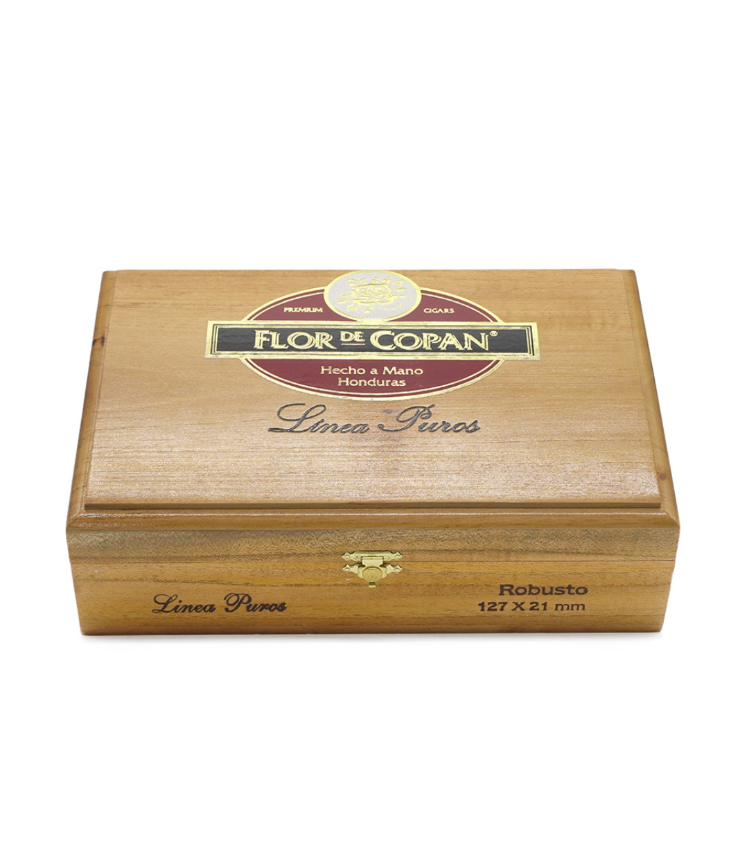 Flor De Copan Linea Puros Robusto Cigar Box View 4 from AuCigars, premium Cuban cigar
