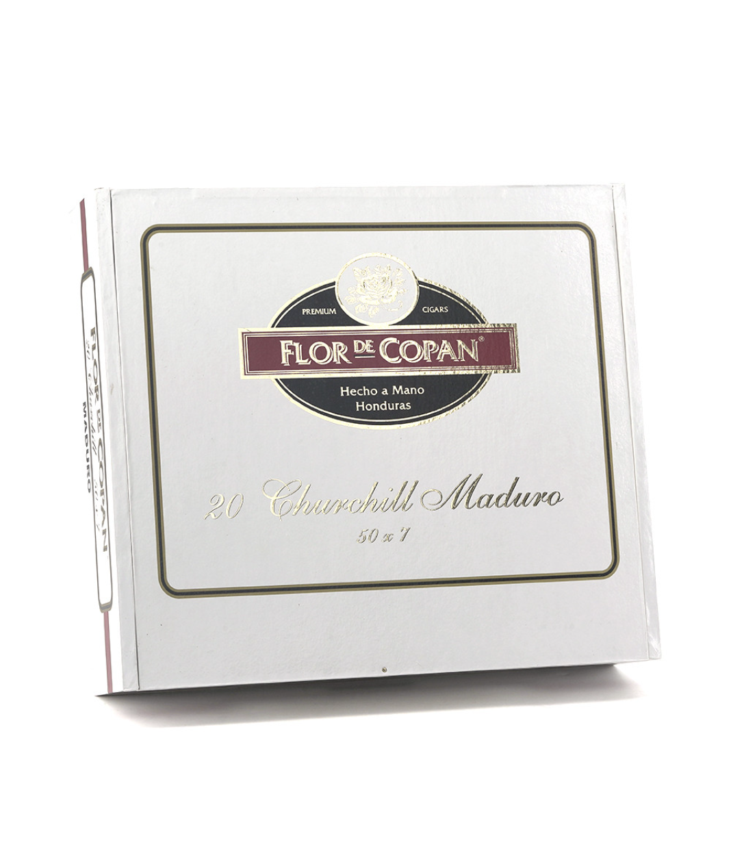 Flor De Copan Maduro Churchill Cigar Box View 3 from AuCigars, premium Cuban cigar