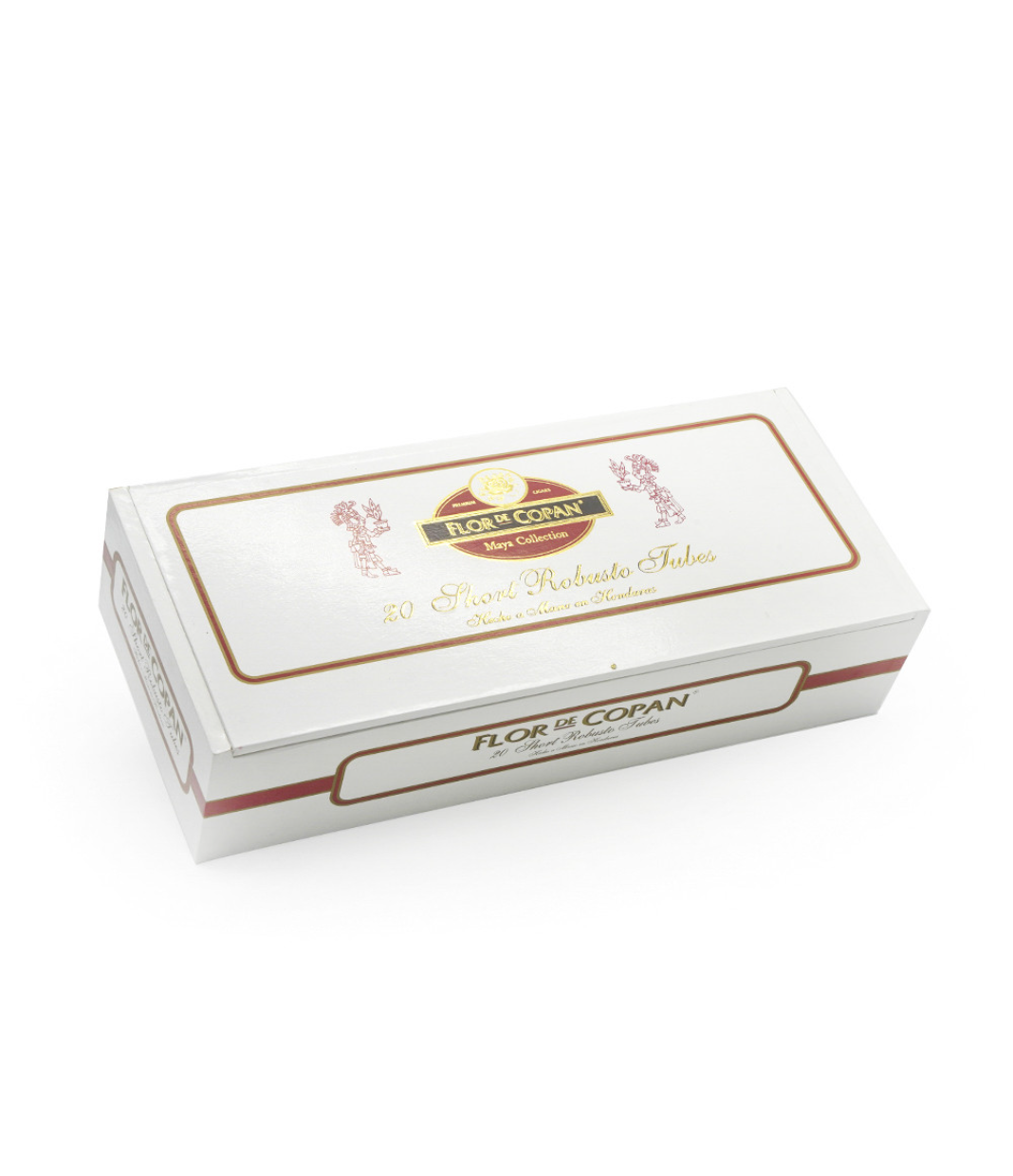 Flor De Copan Maya Collection Short Robusto Tubes Cigar Box View 3 from AuCigars, premium Cuban cigar