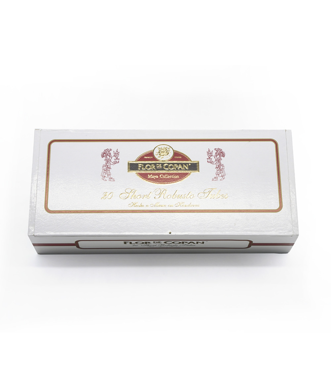 Flor De Copan Maya Collection Short Robusto Tubes Cigar Box View 4 from AuCigars, premium Cuban cigar