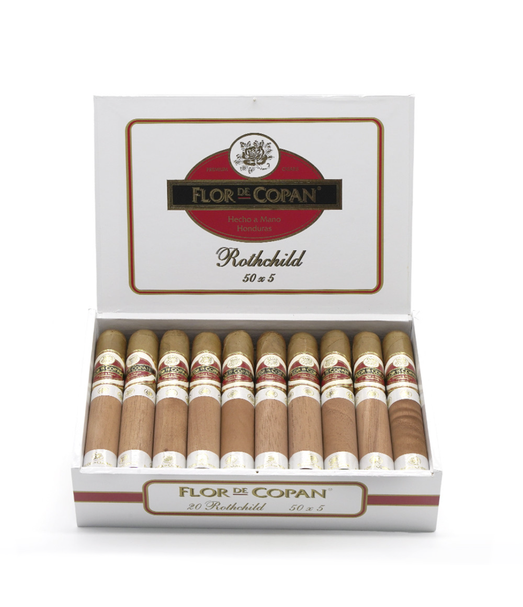 Flor De Copan Rothschild Cigar Box View 2 from AuCigars, premium Cuban cigar