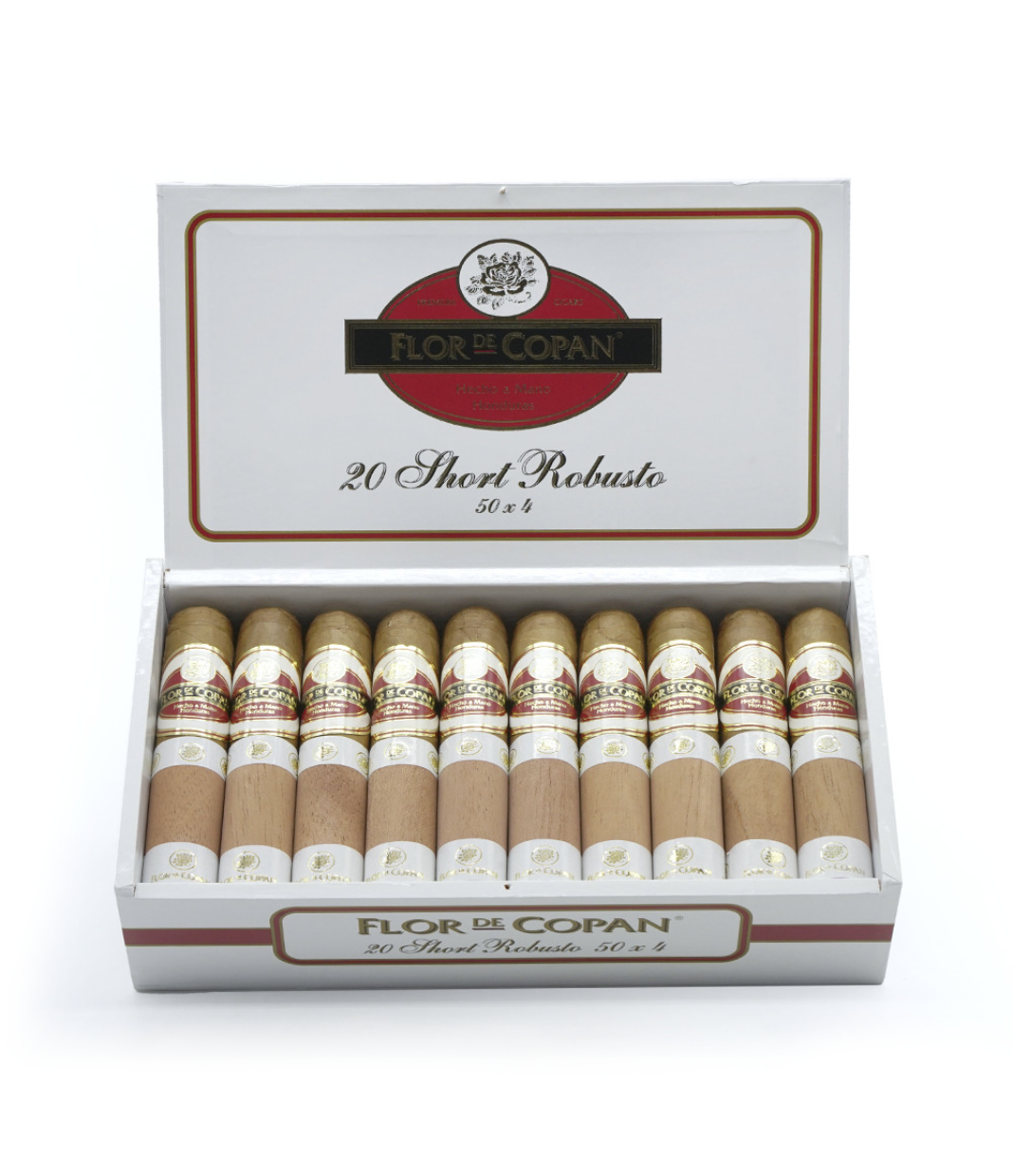 Flor De Copan Short Robusto Cigar Box View 2 from AuCigars, premium Cuban cigar