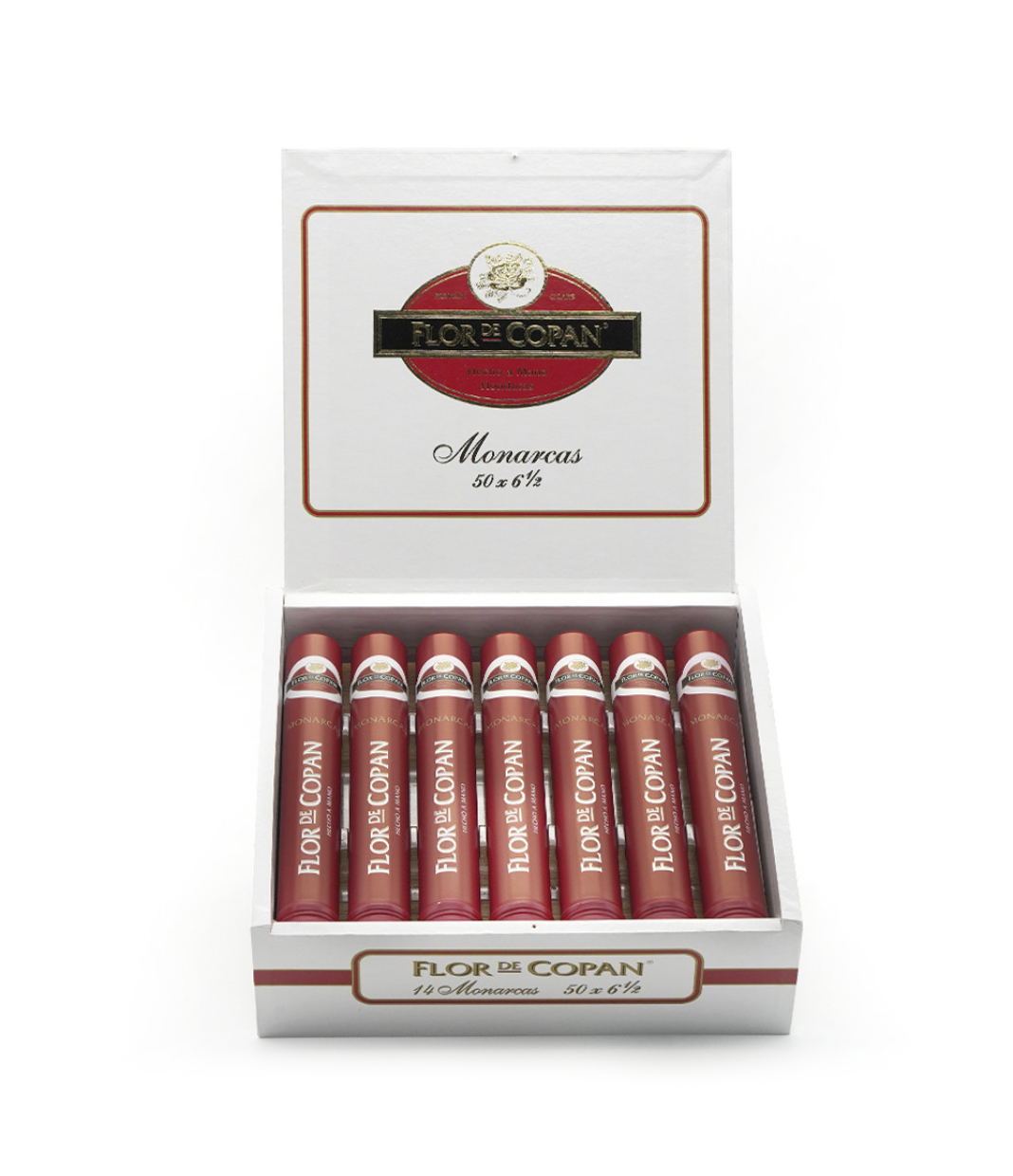 Flor De Copan Monarcas Tube Cigar Box View 2 from AuCigars, premium Cuban cigar