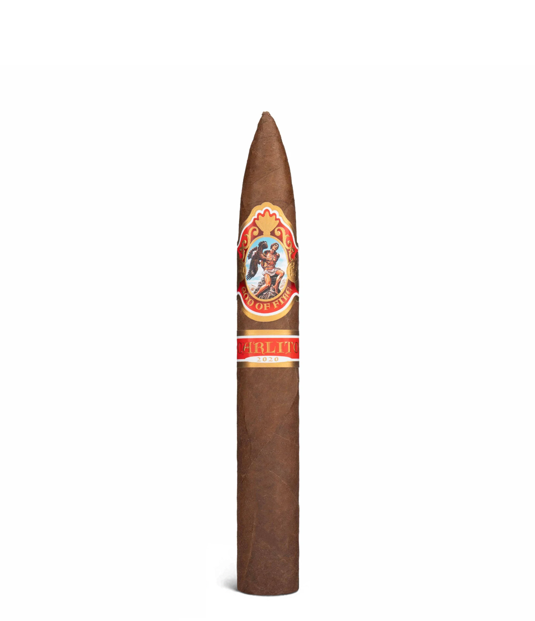 God Of Fire By Carlito Piramide (2024) Box of 10 from AuCigars, premium Cuban cigar.