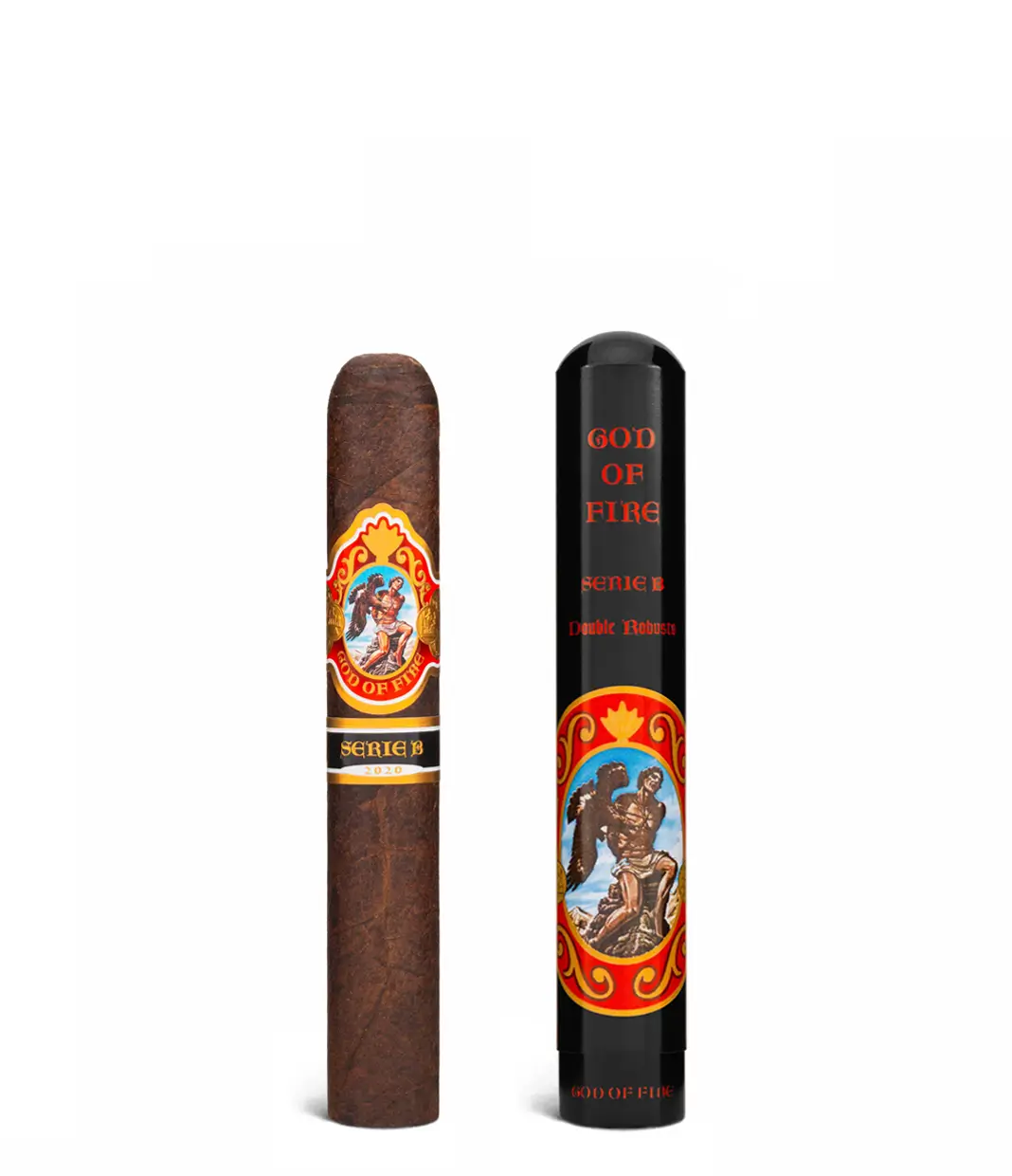 God Of Fire Serie B Double Robusto Tubos (2022) Box of 8 from AuCigars, premium Cuban cigar.