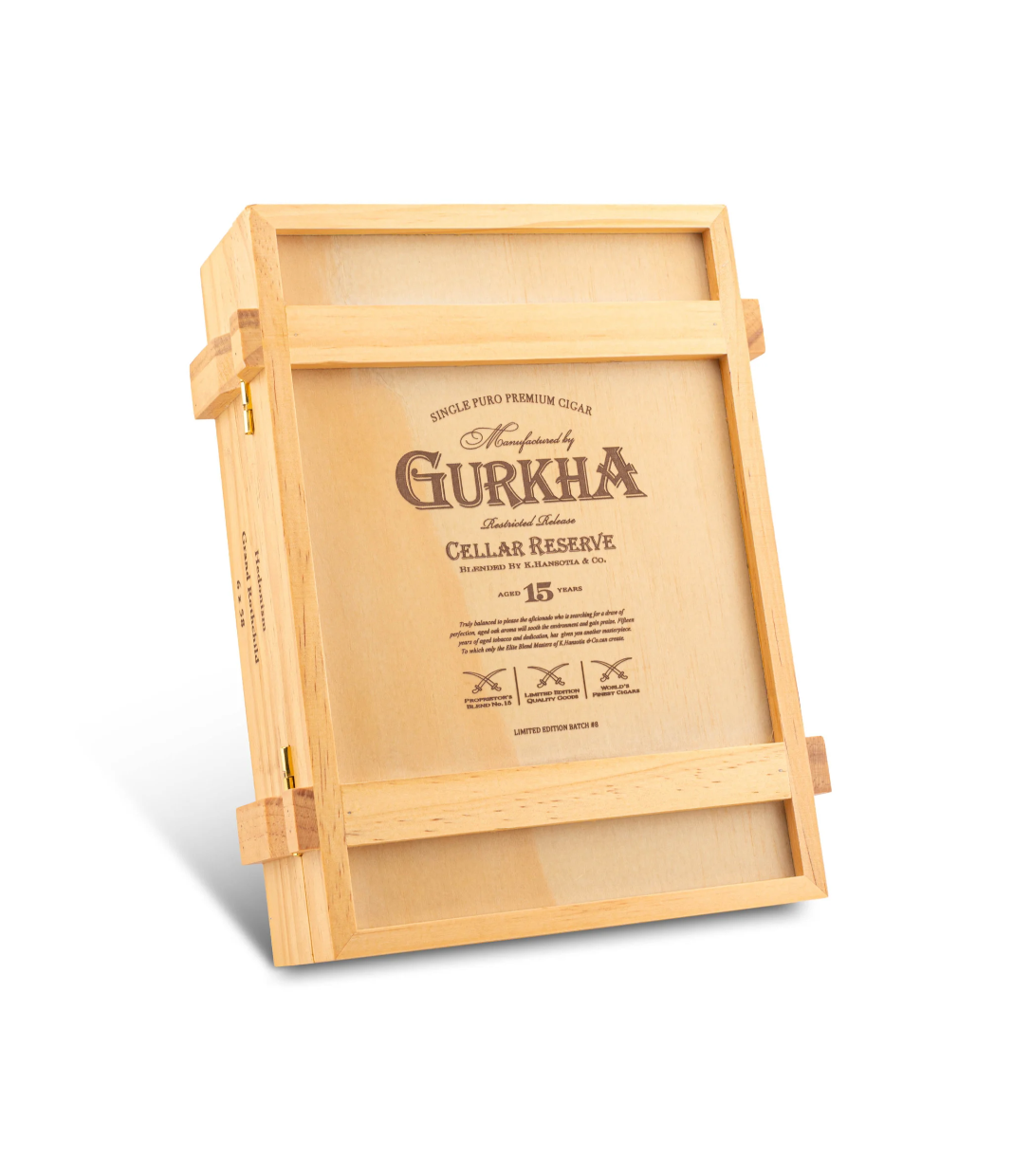 Gurkha Cellar Reserve 15 Years Hedonism Cigar Box View 2 from AuCigars, premium Cuban cigar