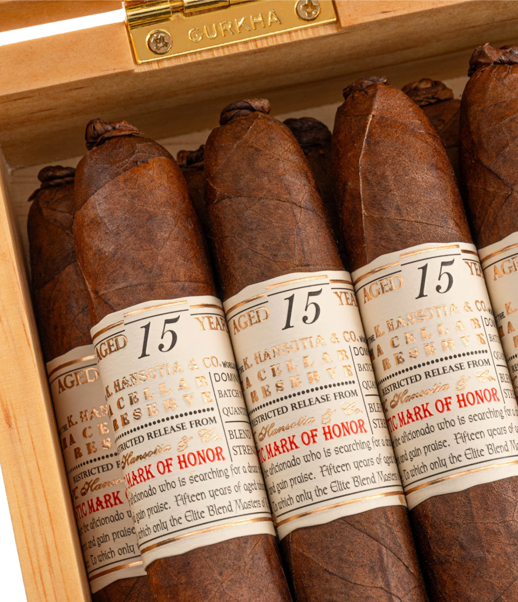 Gurkha Cellar Reserve 15 Years Hedonism Cigar Box View 5 from AuCigars, premium Cuban cigar