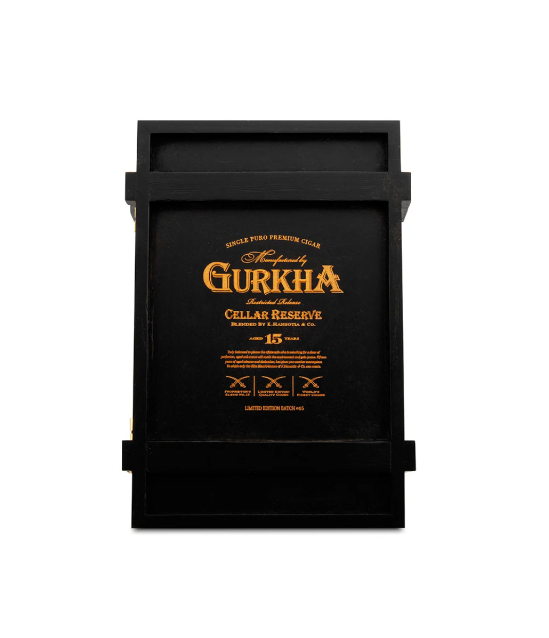 Gurkha Cellar Reserve 15 Years Kraken Xo Cigar Box View 4 from AuCigars, premium Cuban cigar