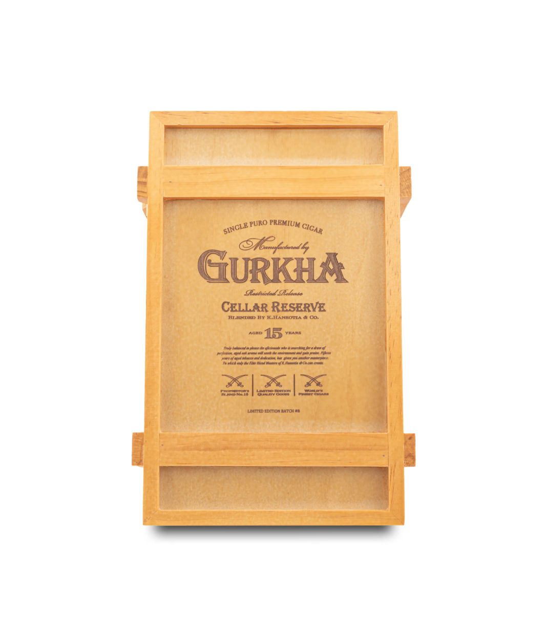 Gurkha Cellar Reserve 15 Years Solara Cigar Box View 4 from AuCigars, premium Cuban cigar
