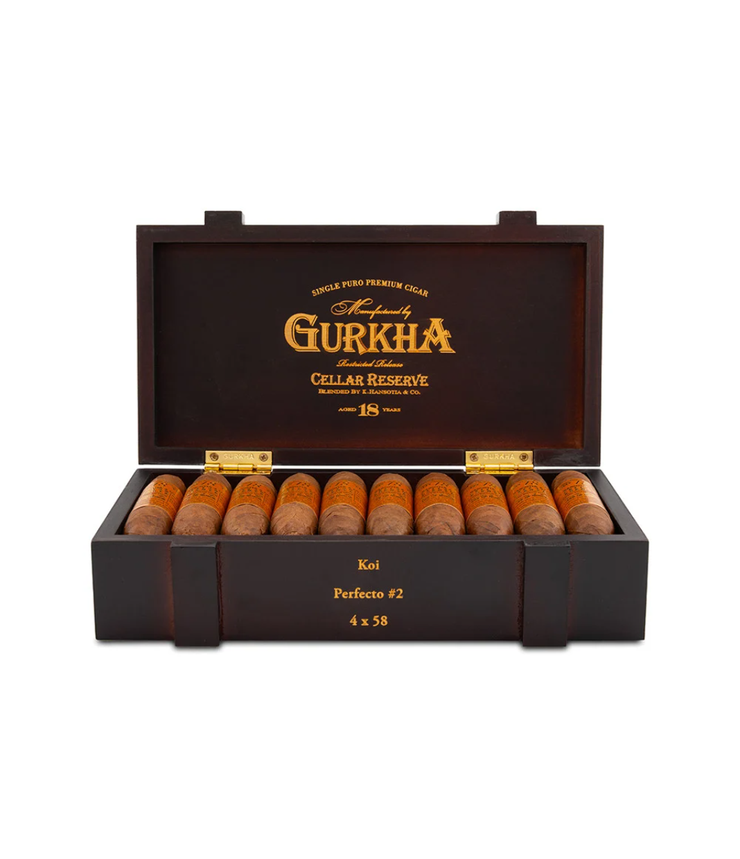 Gurkha Cellar Reserve Edicion Especial 18 Years Koi Cigar Box View 3 from AuCigars, premium Cuban cigar