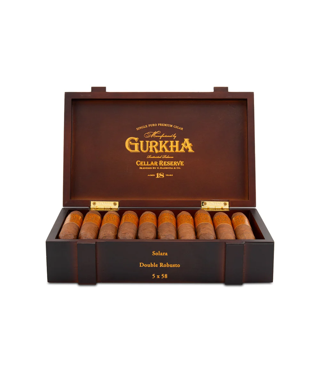 Gurkha Cellar Reserve Edicion Especial 18 Years Solara Cigar Box View 3 from AuCigars, premium Cuban cigar