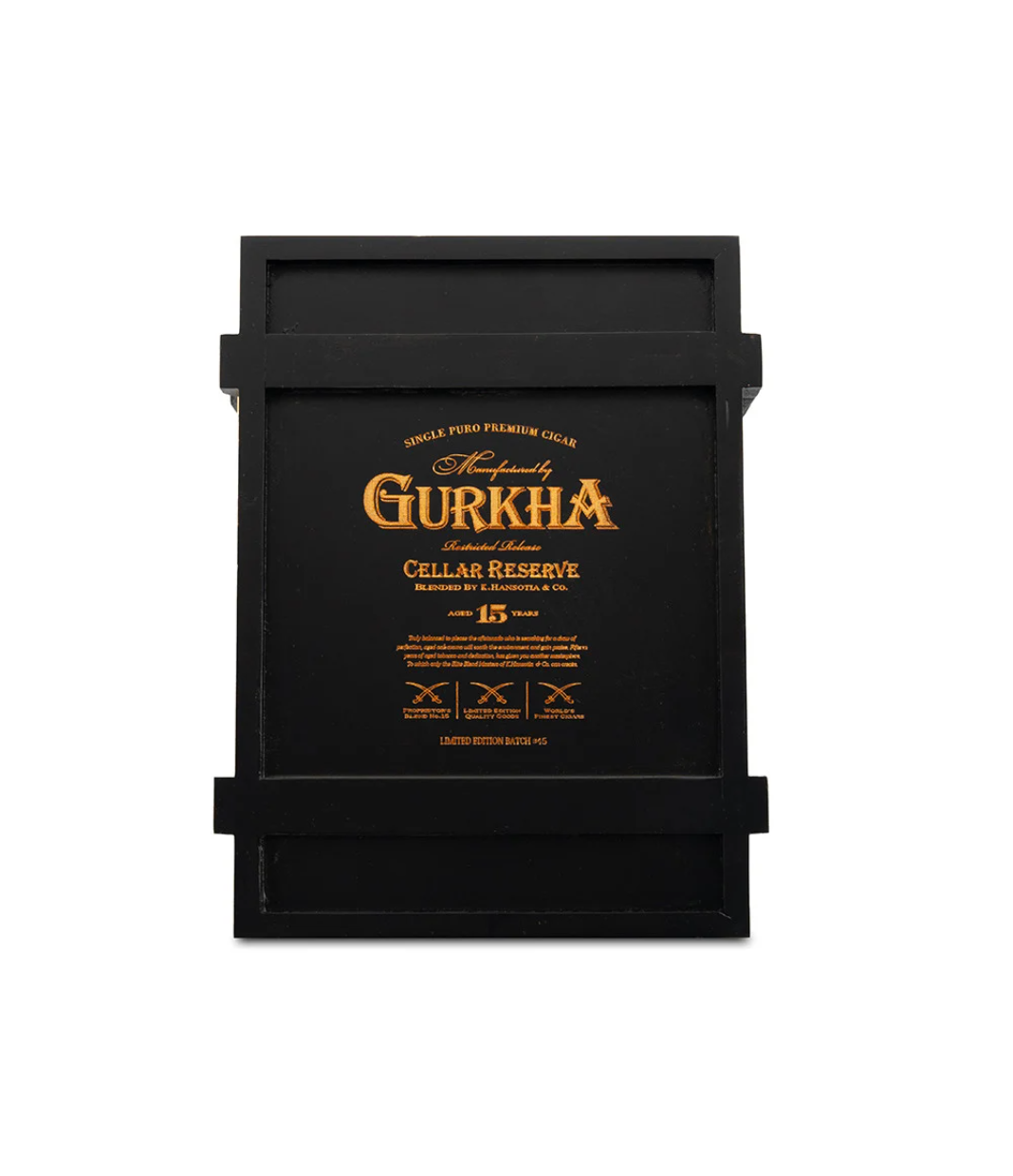 Gurkha Cellar Reserve Limitada 15 Years Maduro Hedonism Cigar Box View 4 from AuCigars, premium Cuban cigar
