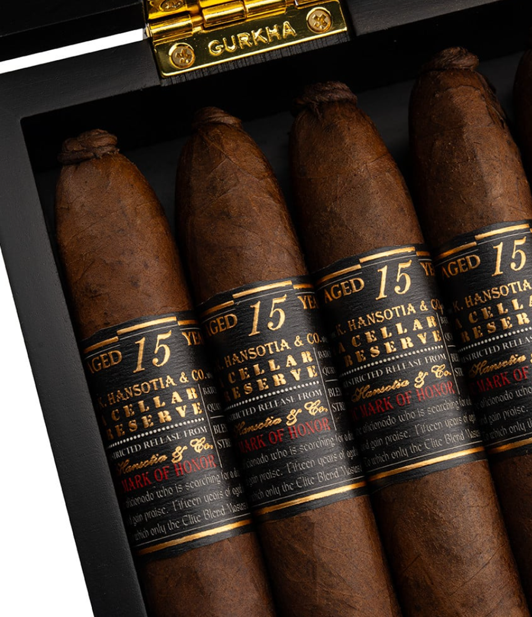 Gurkha Cellar Reserve Limitada 15 Years Maduro Solara Cigar Box View 5 from AuCigars, premium Cuban cigar