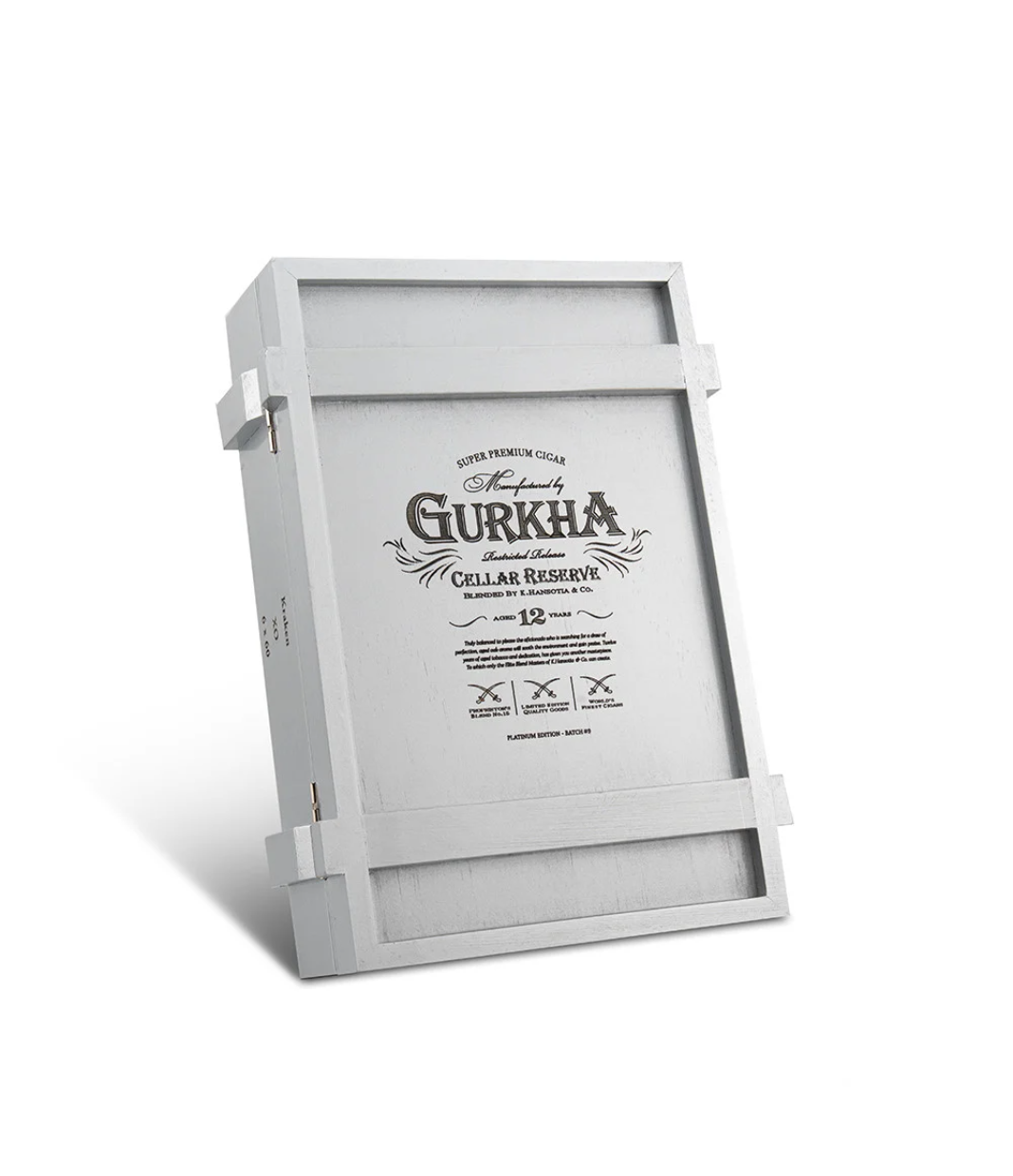 Gurkha Cellar Reserve Platinum Edition 12 Years Kraken Cigar Box View 2 from AuCigars, premium Cuban cigar