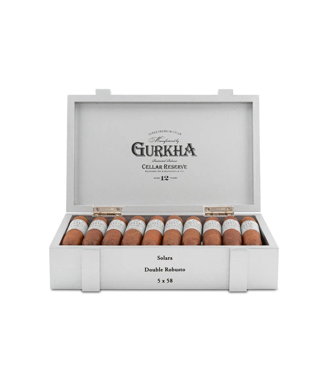 Gurkha Cellar Reserve Platinum Edition 12 Years Solara Cigar Box View 3 from AuCigars, premium Cuban cigar