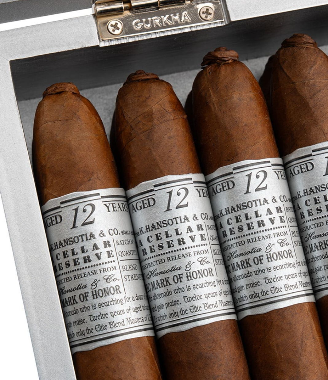 Gurkha Cellar Reserve Platinum Edition 12 Years Solara Cigar Box View 5 from AuCigars, premium Cuban cigar