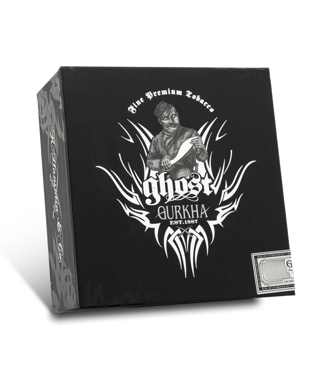 Gurkha Ghost Asura Cigar Box View 2 from AuCigars, premium Cuban cigar