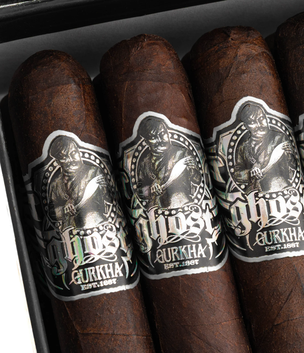 Gurkha Ghost Asura Cigar Box View 5 from AuCigars, premium Cuban cigar