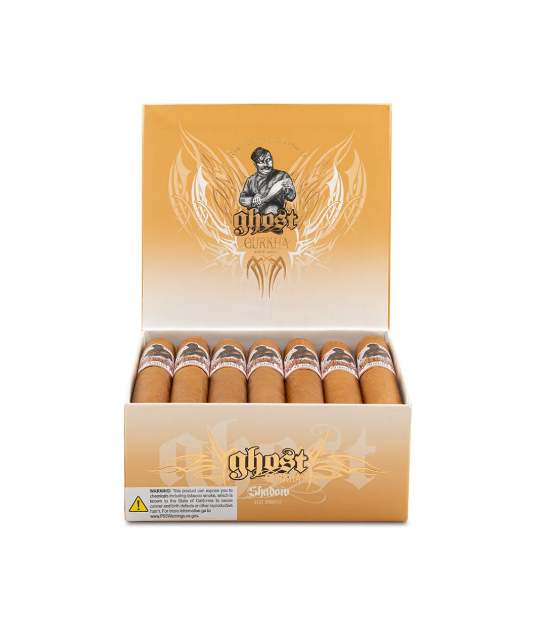 Gurkha Ghost Connecticut Shadow Cigar Box View 3 from AuCigars, premium Cuban cigar
