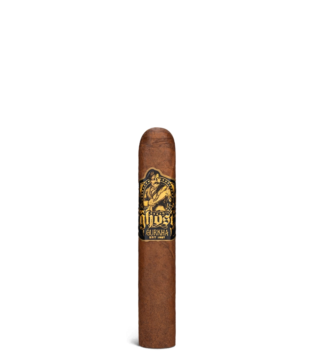 Gurkha Ghost Gold Shadow Cigar close-up from AuCigars, premium Cuban cigar