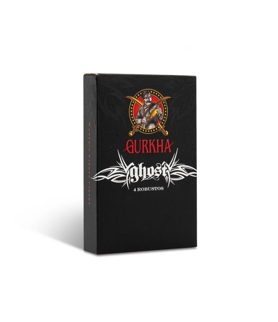 Gurkha Ghost Sampler Cigar Box of 5 X 4 close-up from AuCigars, premium Cuban cigar