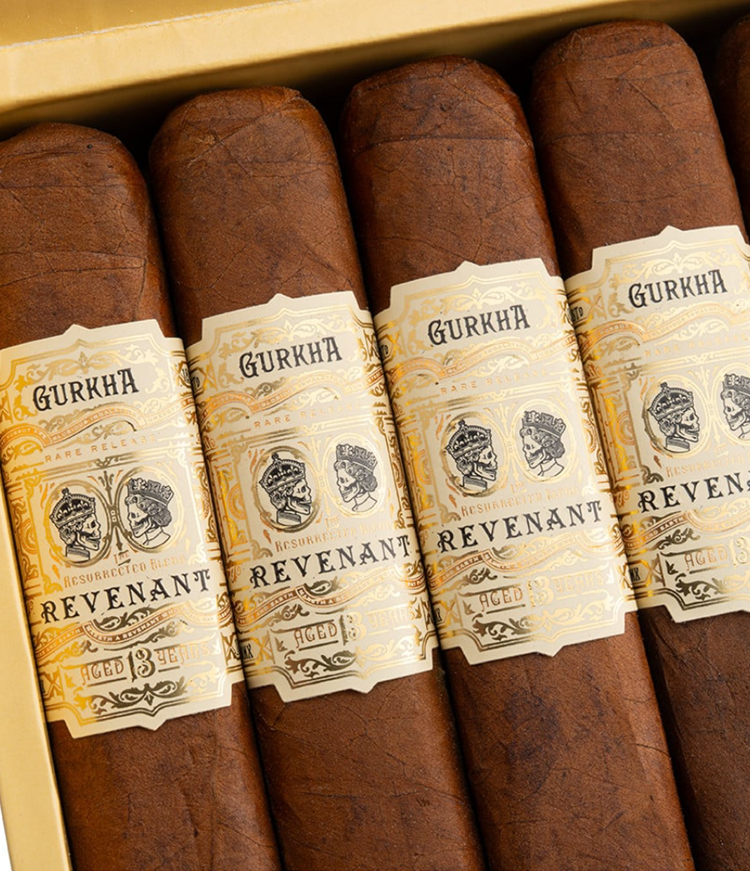 Gurkha Revenant Corojo Robusto Cigar Box View 5 from AuCigars, premium Cuban cigar