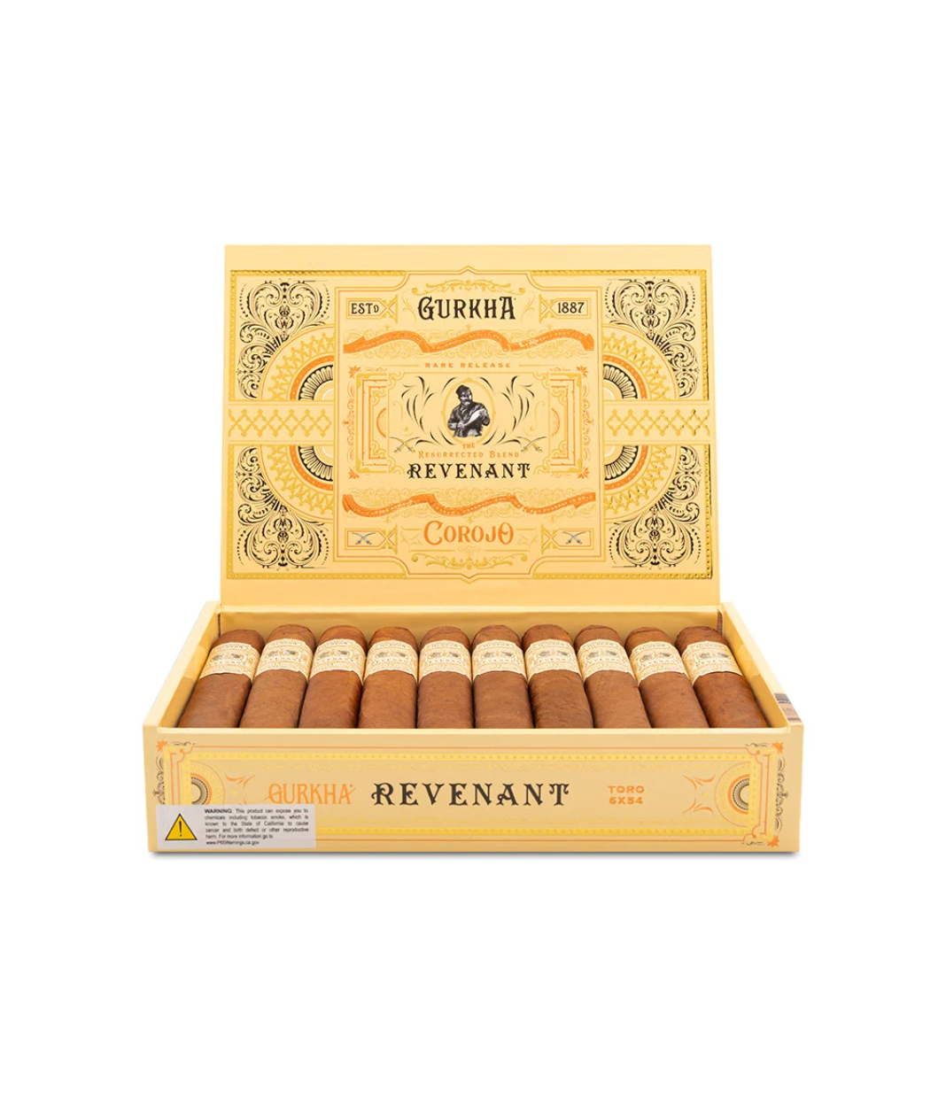 Gurkha Revenant Corojo Toro Cigar Box View 3 from AuCigars, premium Cuban cigar